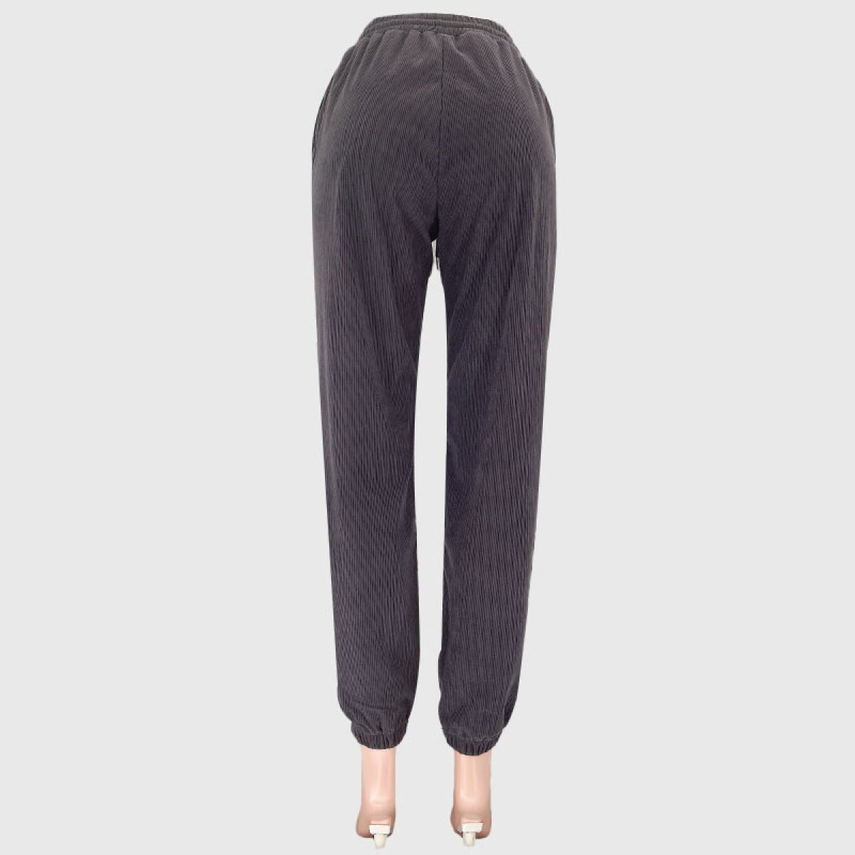 Corduroy Crew Neck Pullover Long Sleeve Sweatshirts & TiePants Two-Piece Sets - Shah S. Sahota