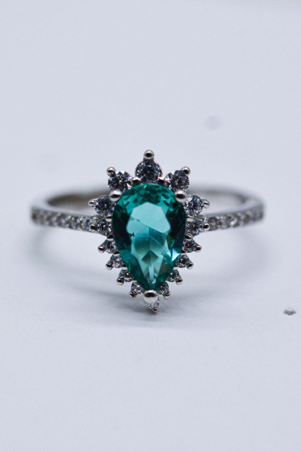 Paraiba Tourmaline Pear Shape Ring - Shah S. Sahota