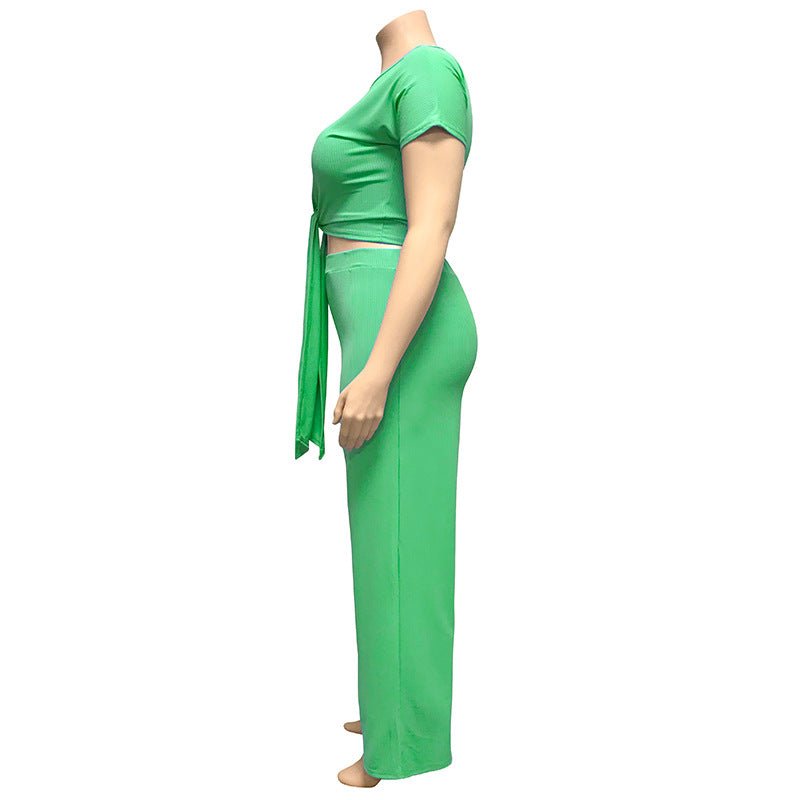 Women‘s Solid Color Two Piece Set - Shah S. Sahota