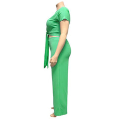 Women‘s Solid Color Two Piece Set - Shah S. Sahota