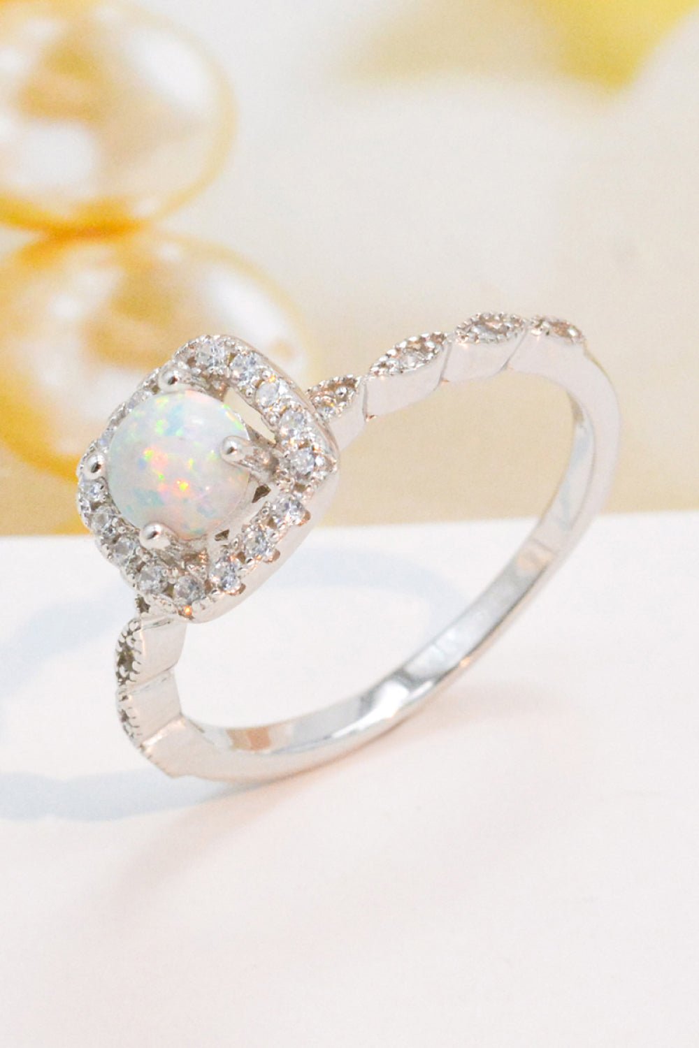 925 Sterling Silver Inlaid Opal Ring - Shah S. Sahota