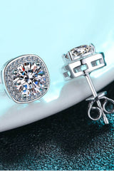 Let Me Love You 1 Carat Moissanite Stud Earrings - Shah S. Sahota