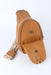 Faux Leather Zipped Crossbody Chest Bag - Shah S. Sahota