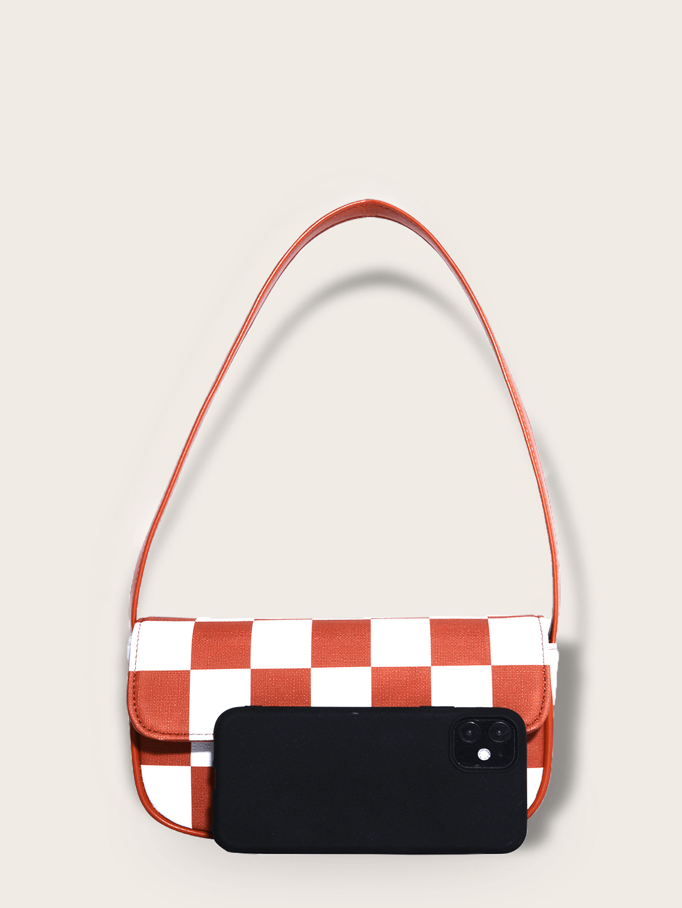 Retro Plaid Square Baguette Bag - Shah S. Sahota