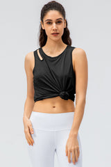 Cutout Side Slit Athletic Tank - Shah S. Sahota