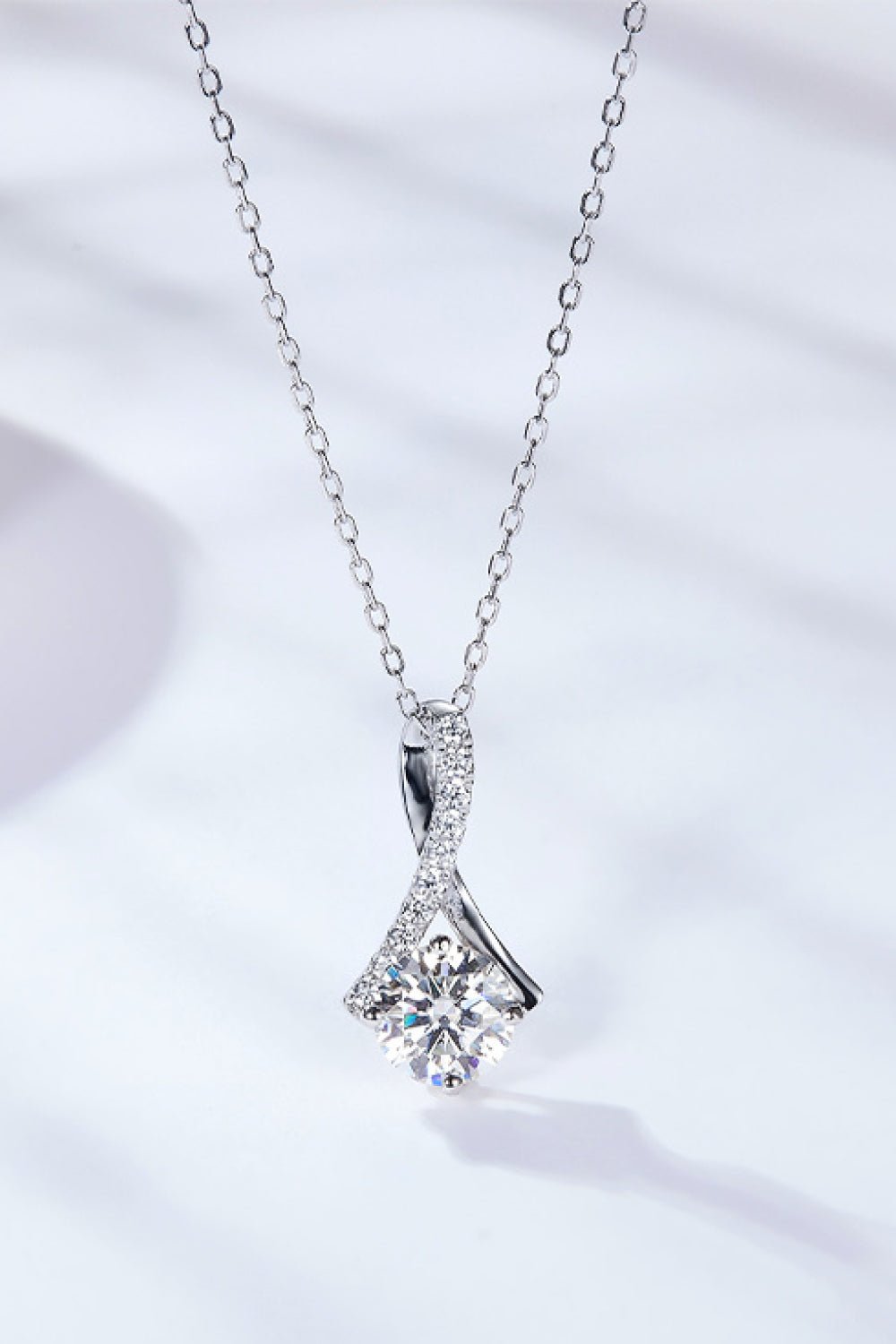 Special Occasion 1 Carat Moissanite Pendant Necklace - Shah S. Sahota