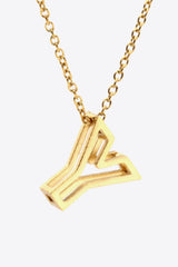 U to Z Letter Pendant Nekclace - Shah S. Sahota
