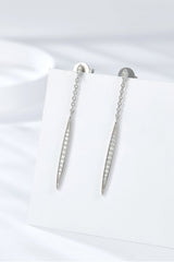 Elegant Moissanite 925 Sterling Silver Drop Earrings - Shah S. Sahota