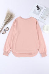 Side Slit Drop Shoulder Sweatshirt - Shah S. Sahota