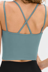 Double-Strap Cropped Yoga Cami - Shah S. Sahota