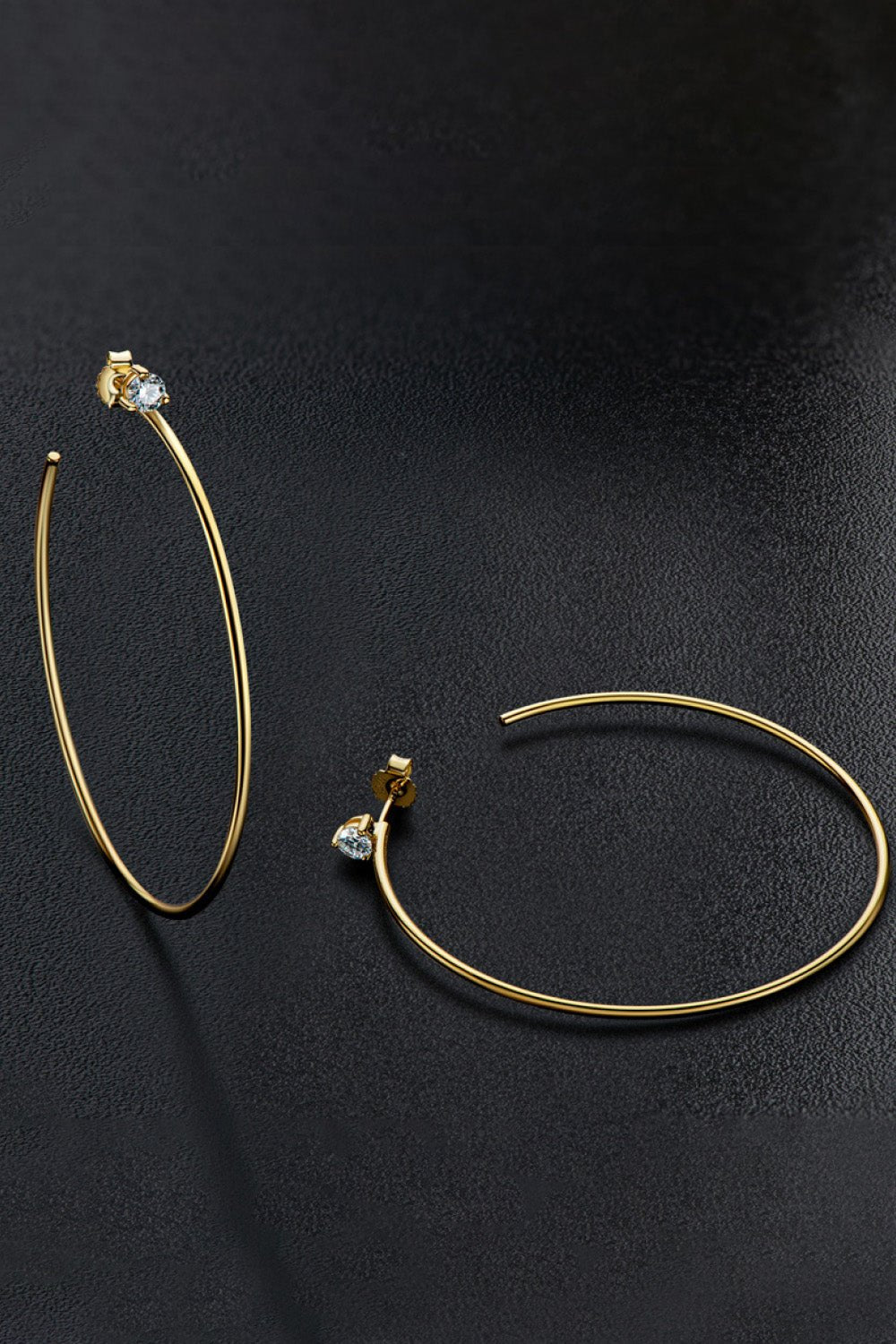 925 Sterling Silver Moissanite Hoop Earrings - Shah S. Sahota
