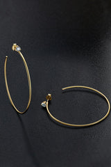 925 Sterling Silver Moissanite Hoop Earrings - Shah S. Sahota