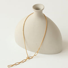 Thick Chain Stitching Necklace - Shah S. Sahota