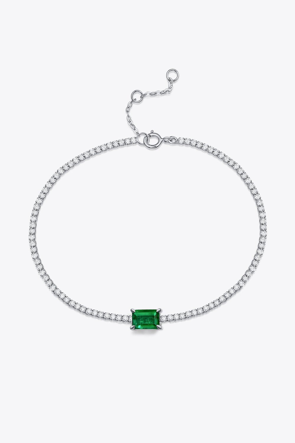 1 Carat Lab-Grown Emerald Bracelet - Shah S. Sahota