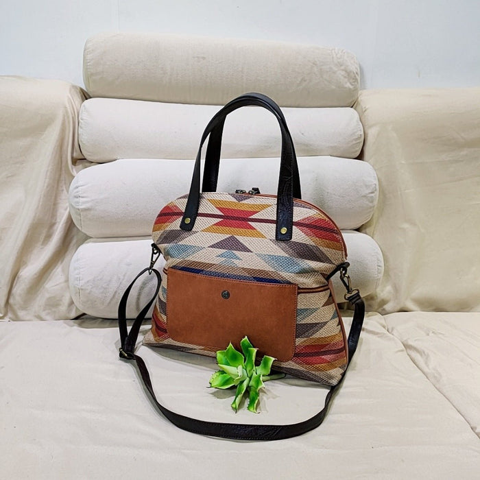 Retro Linen Cotton Crossbody Bag - Shah S. Sahota