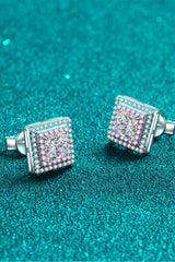 Moissanite Square Stud Earrings - Shah S. Sahota