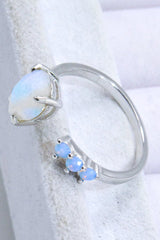 18K Rose Gold-Plated Moonstone Open Ring - Shah S. Sahota