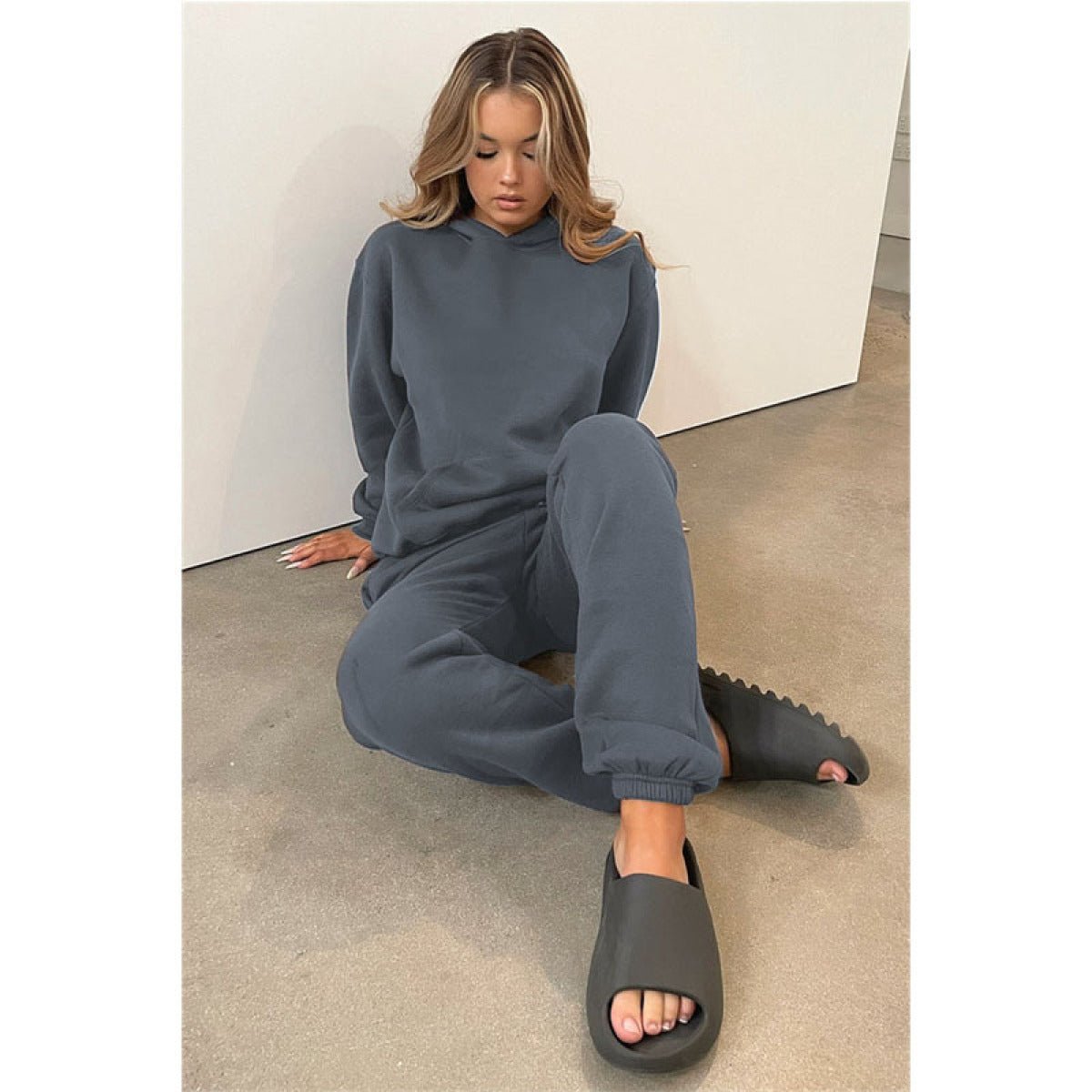 Pullover Long-Sleeved Hoodie & Tie Pocket Pants Sets - Shah S. Sahota
