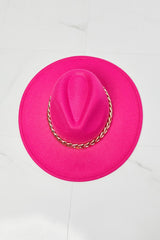 Fame Keep Your Promise Fedora Hat in Pink - Shah S. Sahota