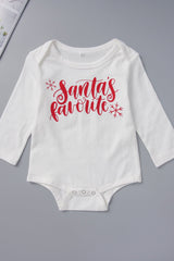 Baby Girls' Christmas Bodysuit and Plaid Skirt Set with Bow - Shah S. Sahota