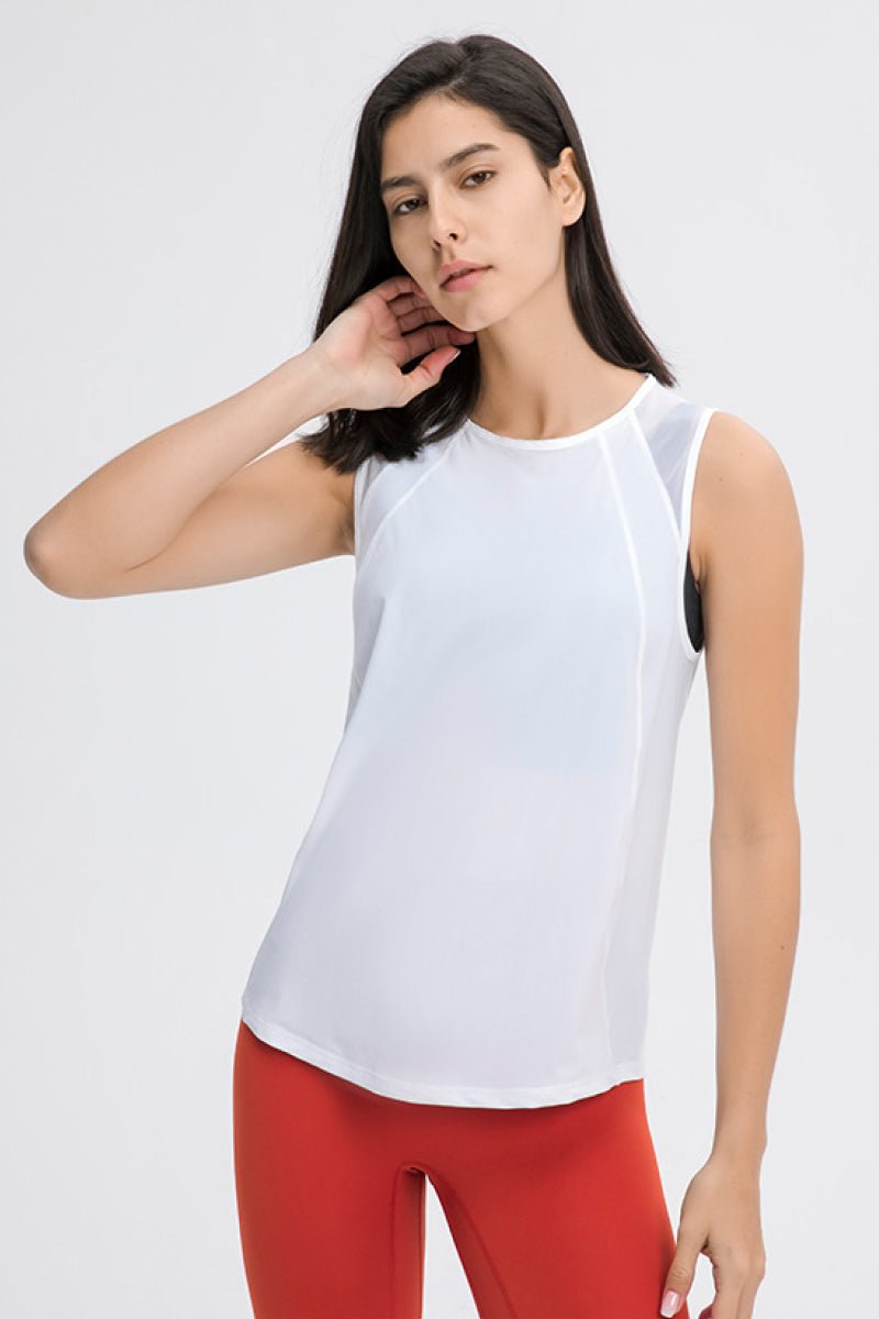 Cut Out Back Active Tank - Shah S. Sahota