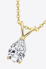 1.5 Carat Moissanite Pendant 925 Sterling Silver Necklace - Shah S. Sahota