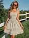 Smocked Tie Shoulder Tiered Mini Dress - Shah S. Sahota