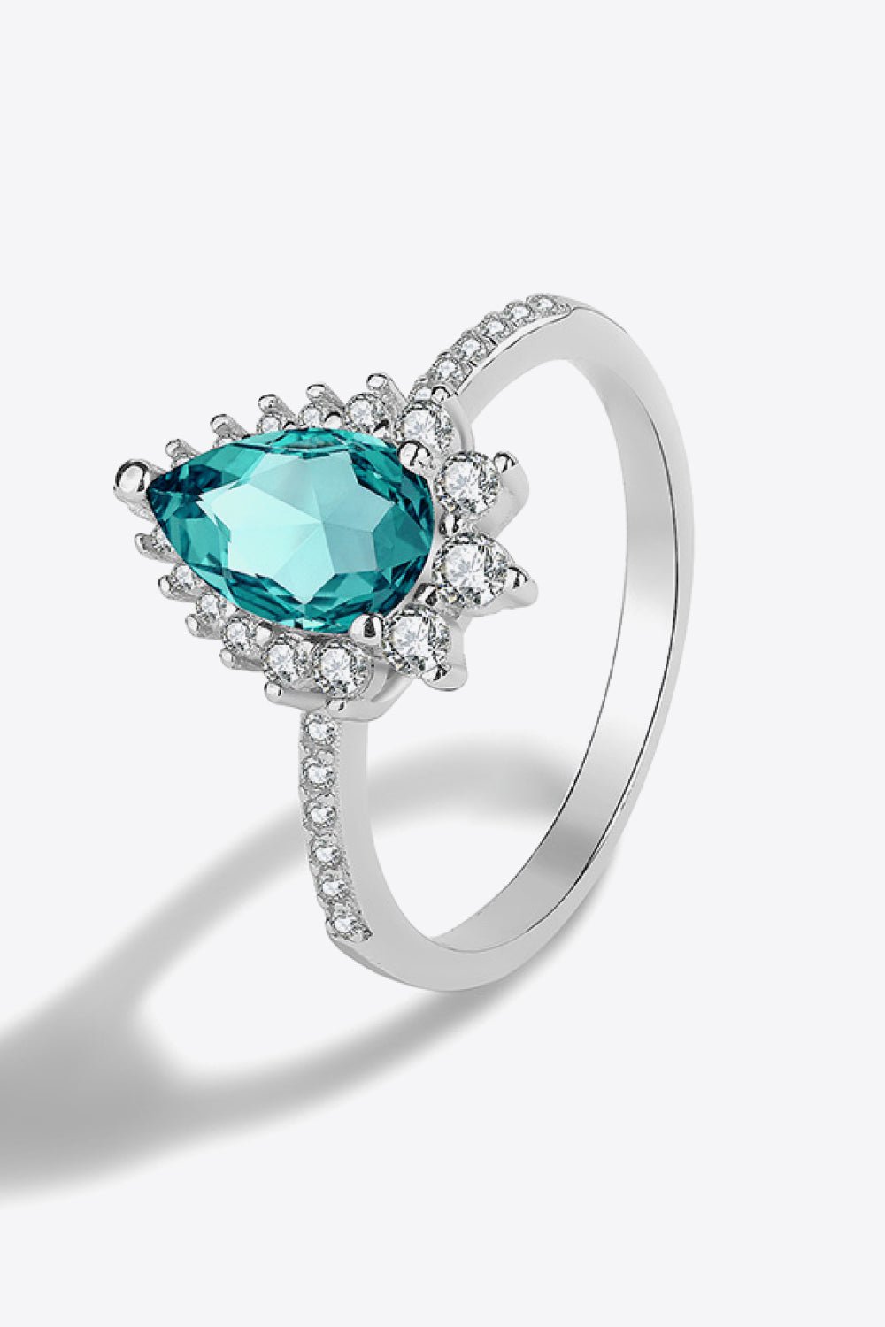 Paraiba Tourmaline Pear Shape Ring - Shah S. Sahota