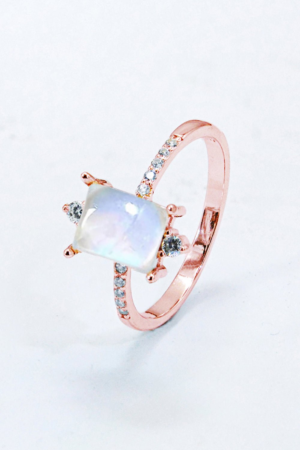 925 Sterling Silver Square Moonstone Ring - Shah S. Sahota
