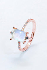 925 Sterling Silver Square Moonstone Ring - Shah S. Sahota