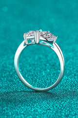 Rhodium-Plated 2 Carat Moissanite Ring - Shah S. Sahota