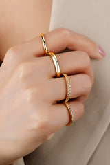 Cubic Zircon Four-Finger Combined Ring - Shah S. Sahota