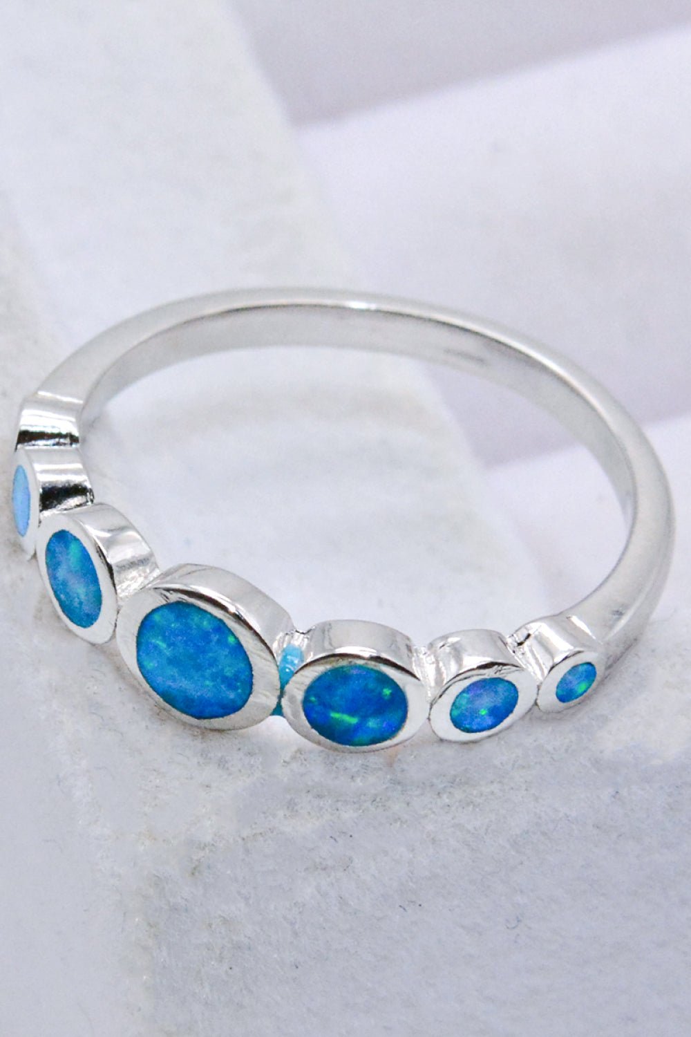 925 Sterling Silver Multi-Opal Ring - Shah S. Sahota