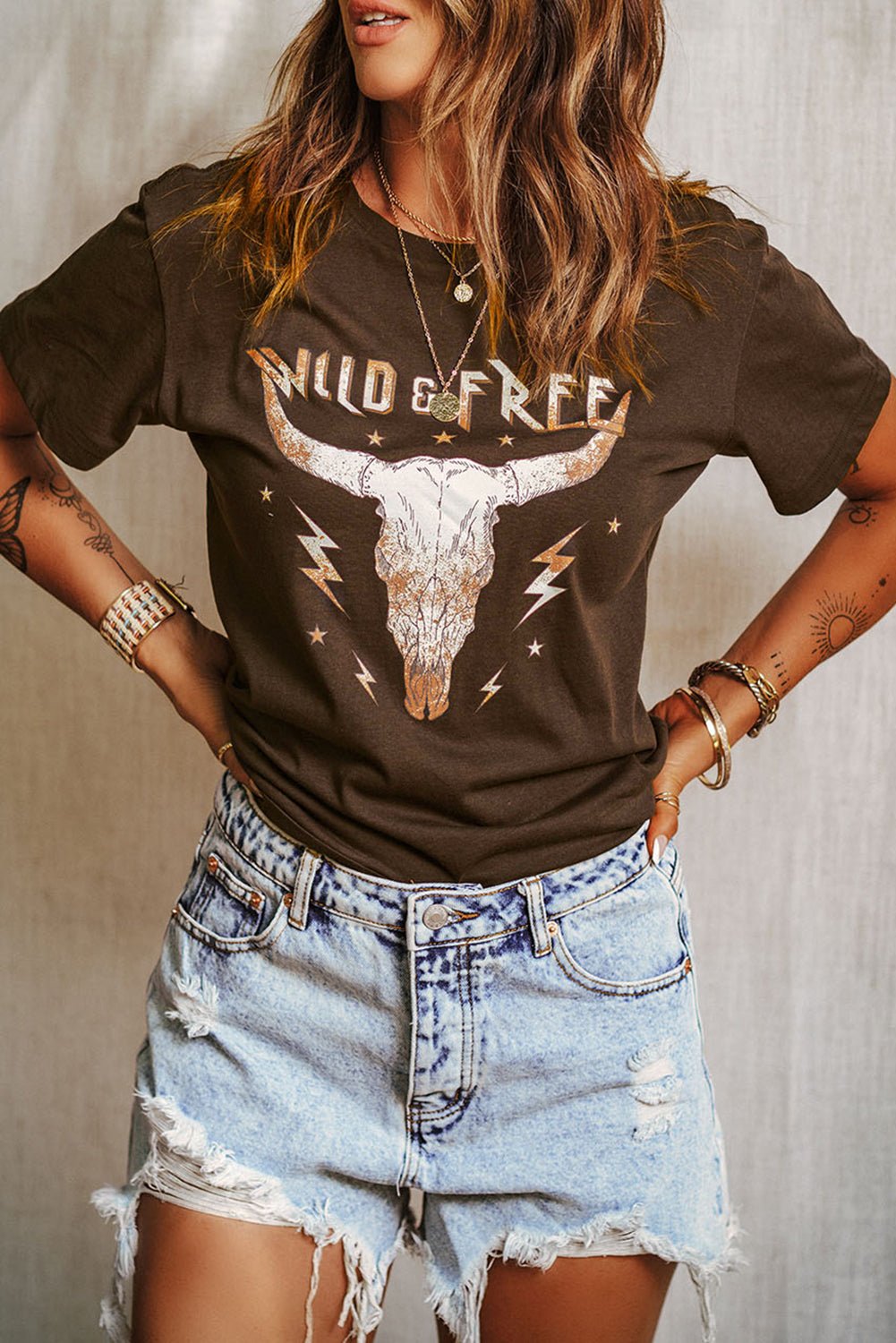 WILD FREE Animal Graphic Tee - Shah S. Sahota