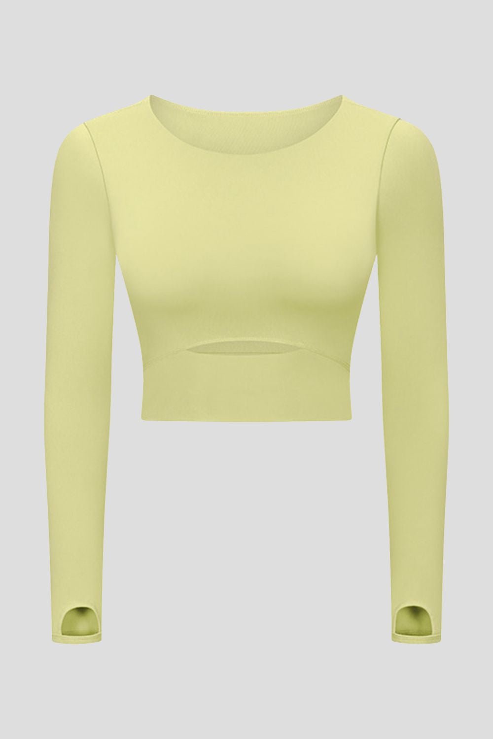 Cut Out Front Crop Yoga Tee - Shah S. Sahota