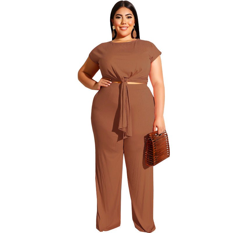 Women‘s Solid Color Two Piece Set - Shah S. Sahota