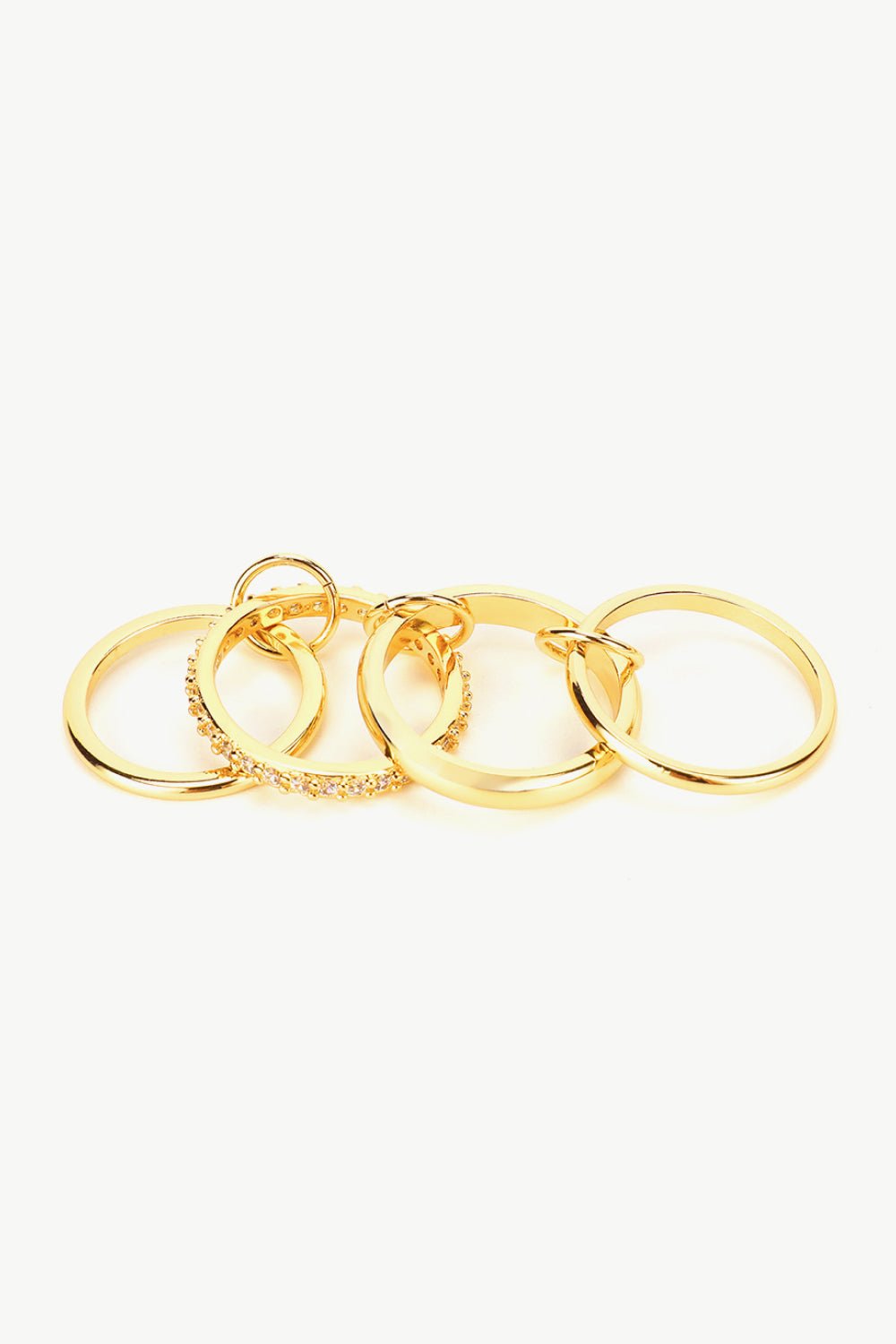 Cubic Zircon Four-Finger Combined Ring - Shah S. Sahota