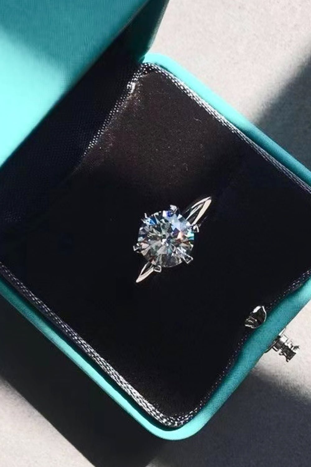 925 Sterling Silver 3 Carat Moissanite 6-Prong Ring - Shah S. Sahota