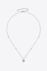 2 Carat Moissanite 4-Prong 925 Sterling Silver Necklace - Shah S. Sahota