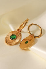Stainless Steel Oval Dangle Earrings - Shah S. Sahota