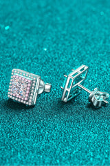 Moissanite Square Stud Earrings - Shah S. Sahota