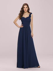One Shoulder Wholesale Bridesmaid Dresses With Flower Decoration - Shah S. Sahota