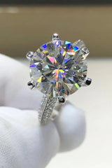 5 Carat Moissanite 6-Prong Ring - Shah S. Sahota
