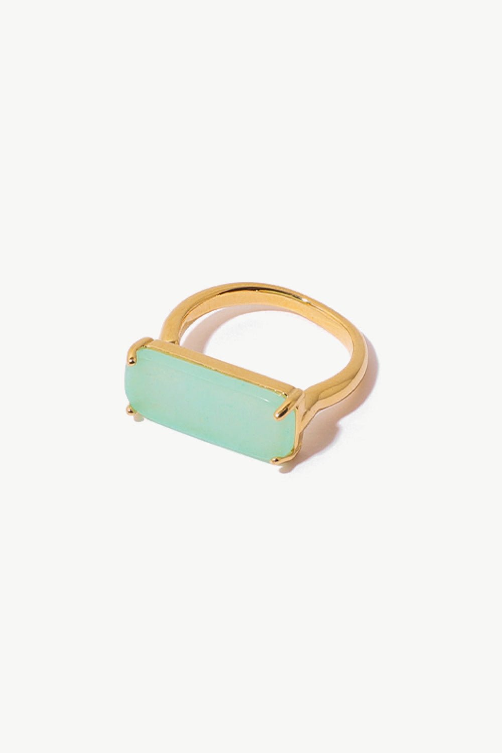 18K Gold-Plated Natural Stone Ring - Shah S. Sahota