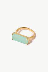 18K Gold-Plated Natural Stone Ring - Shah S. Sahota