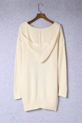 Open Front Hooded Cardigan with Pockets - Shah S. Sahota