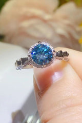 925 Sterling Silver 1 Carat Moissanite Cluster Ring - Shah S. Sahota