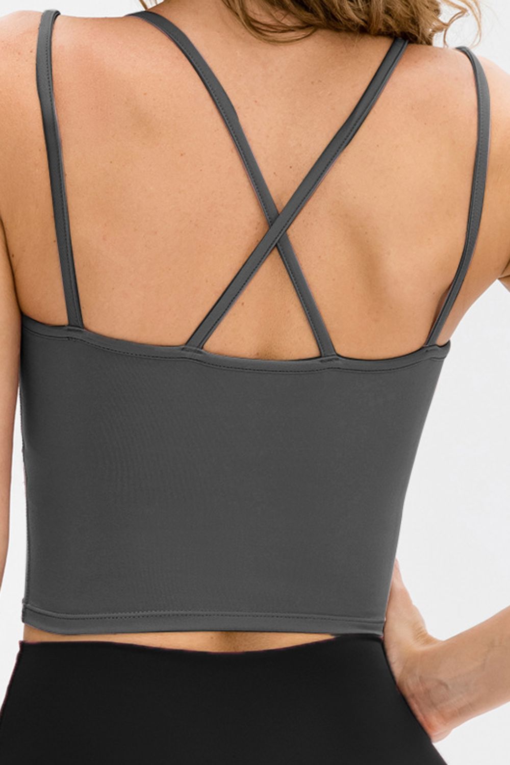 Double-Strap Cropped Yoga Cami - Shah S. Sahota