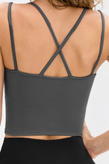 Double-Strap Cropped Yoga Cami - Shah S. Sahota