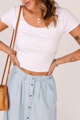 Cutout Tie Back Cropped Top - Shah S. Sahota